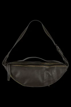 Chocolate Brown "Blue" Leather Bumbag