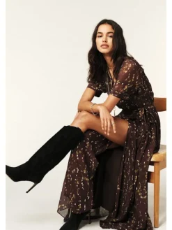 Kris Brown Print Dress